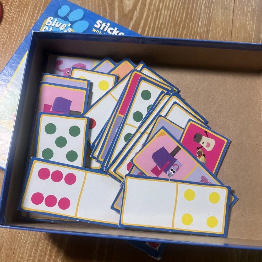 Vintage Blues Clues Lot Of 3 - 3D Puzzle, Domino Game, Puzzle